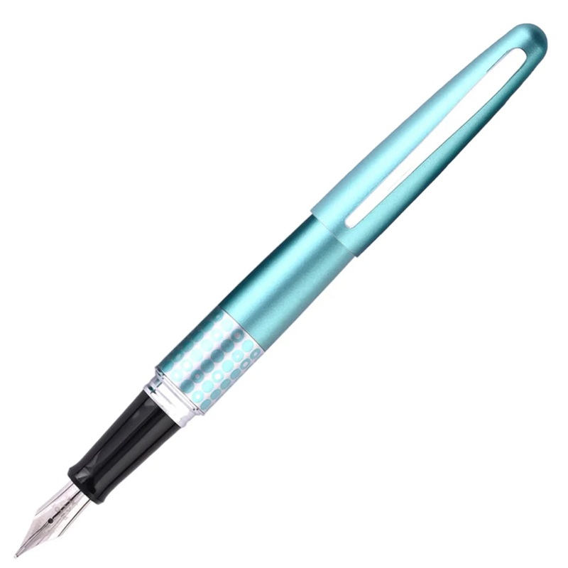 Pilot Metropolitan Retro Pop with Con40 Converter Fountain Pen – Turquoise Dot CT Fine
