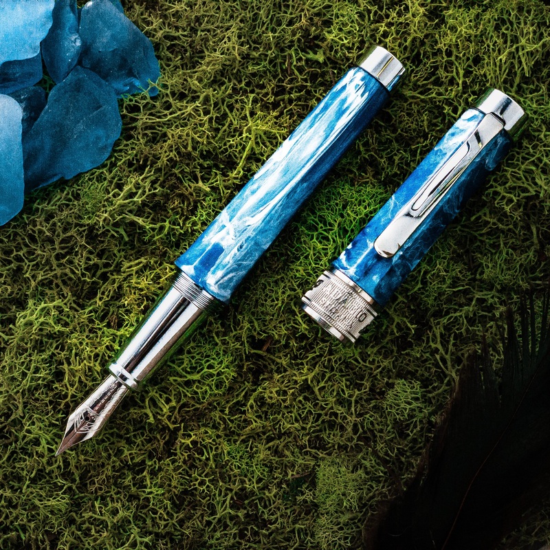 Stipula Adagio Fountain Pen, Blue Cave Fine