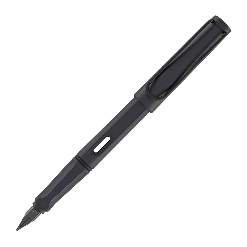 Lamy Safari Fountain Pen in Steel Black Medium