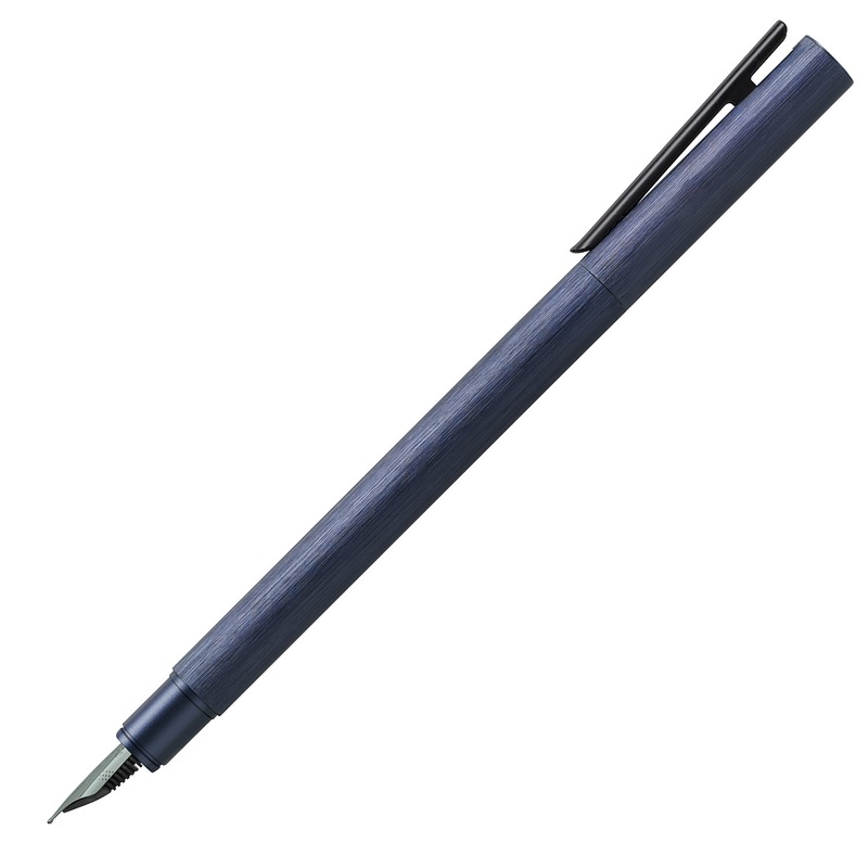 Faber-Castell Neo Slim Fountain Pen – Aluminium Dark Blue BT Extra Fine