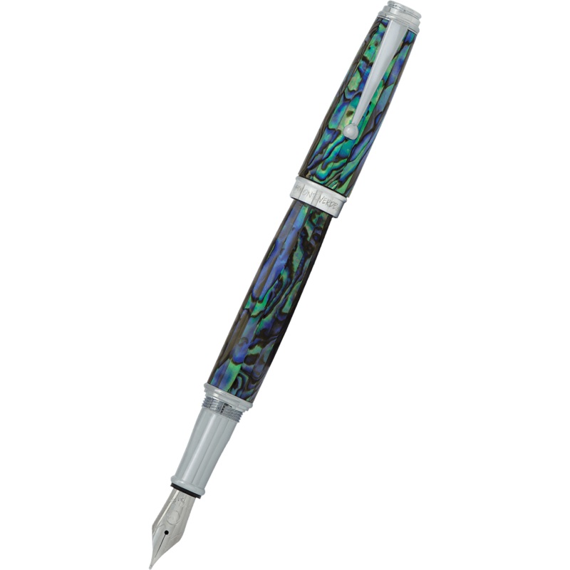 Monteverde Invincia Deluxe Fountain Pen – Abalone Chrome Trim – Limited Edition Extra Fine