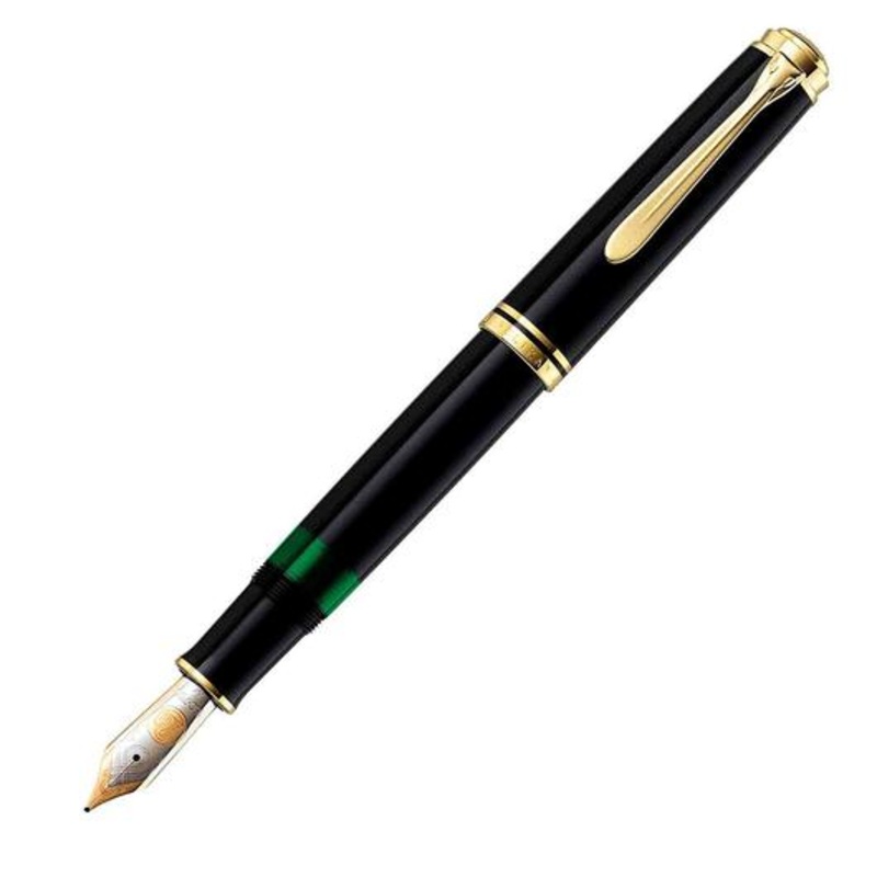 Pelikan Souveran M1000 Fountain Pen in Black – 18K Gold Extra Fine Point