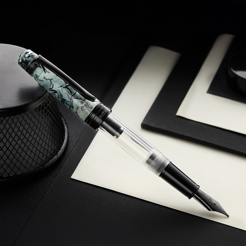 Monteverde Prima Piston Fountain Pen – Grey Marble (Special Edition) Extra-Fine
