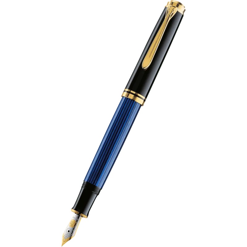 Pelikan Souveran Fountain Pen – M600 Black/Blue Extra Fine