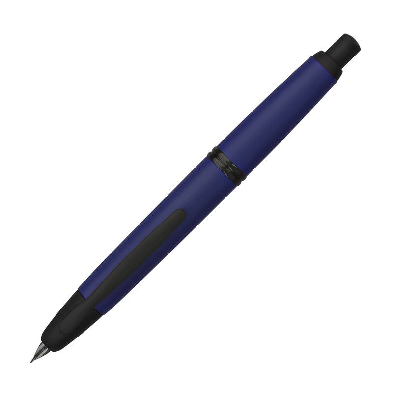 Pilot Vanishing Point Fountain Pen in Matte Blue & Black Accents – 18K Gold Medium