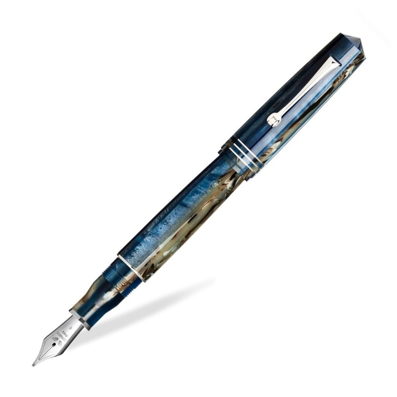 Leonardo MZ Grande Fountain Pen – Dark Hawaii CT Medium