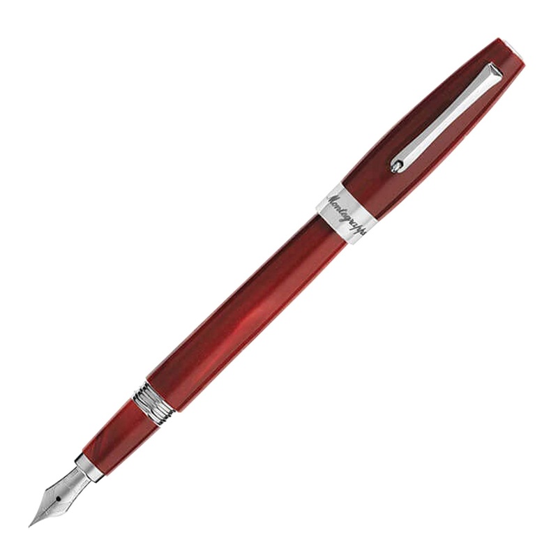 Montegrappa Felicita Fountain Pen, Red – Steel Nib Medium