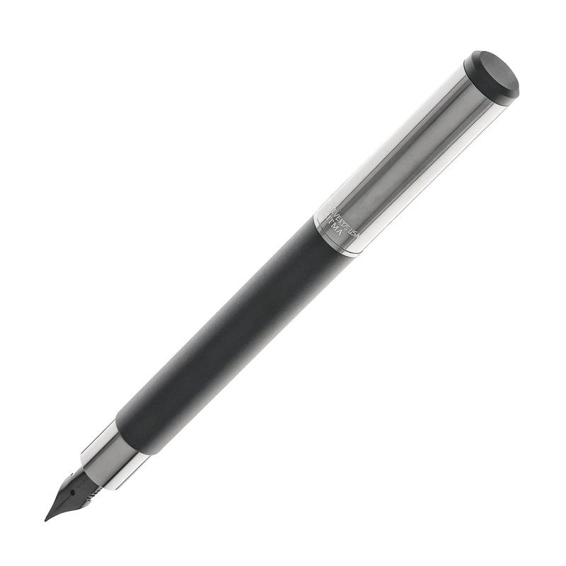 Monteverde USA Ritma Convertible Pocket-Neck Fountain Pen in Gala Black 1.1mm Stub