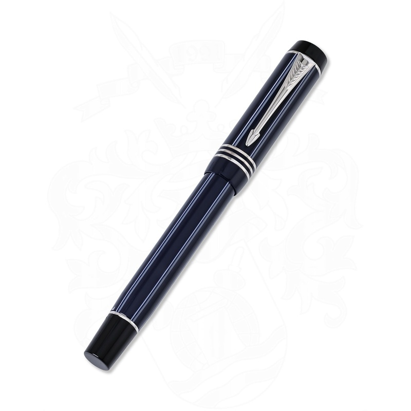 Parker Duofold Pinstripe Blue Fountain Pen