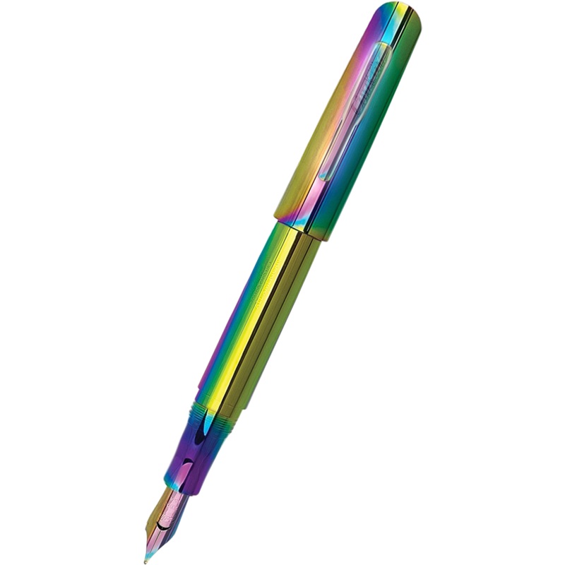 Conklin All American Fountain Pen – Limited Edition – Metal & Rainbow Extra-Fine