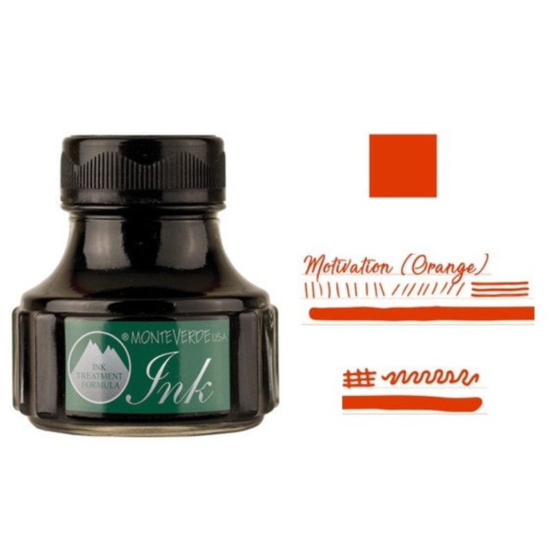 Monteverde 90ml Emotion Fountain Pen Ink Bottle, Motivation Orange