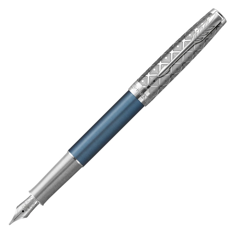 Parker Sonnet Premium Fountain Pen – Metal & Blue CT Fine
