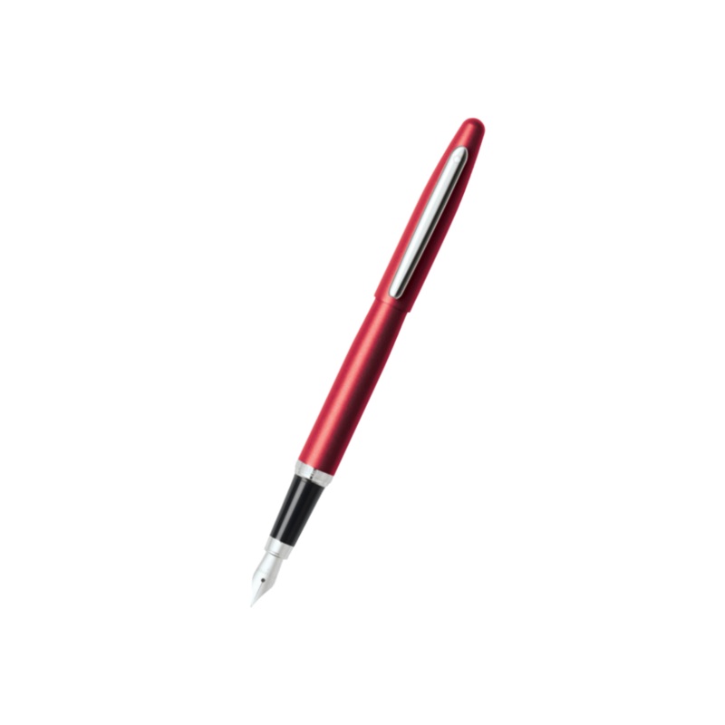 Sheaffer VFM E9403 Fountain Pen – Excessive Red with Chrome Plated Trims Medium