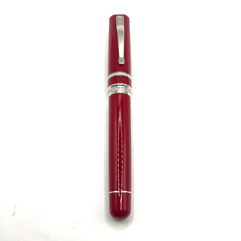 Delta Red Fusion One Fountain Pen – Broad Fusion Nib (Layer of 18kt Gold over Steel Nib)