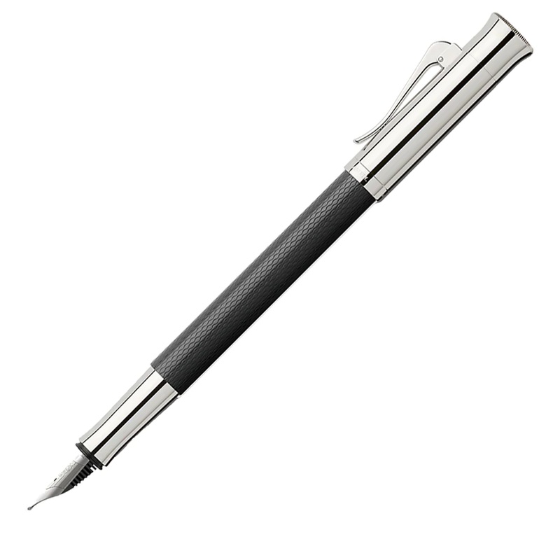 Graf von Faber-Castell Guilloche Black Fountain Pen Fine