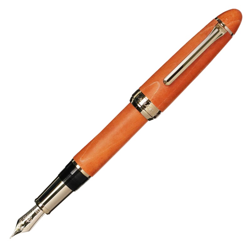 Sailor 1911L Hard Maple Fountain Pen – Vermilion GT Medium Fine