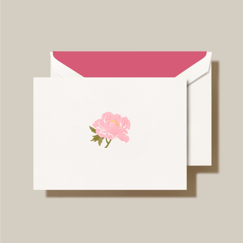 Crane Fold Cards & Envelopes 10pk – Peony Card