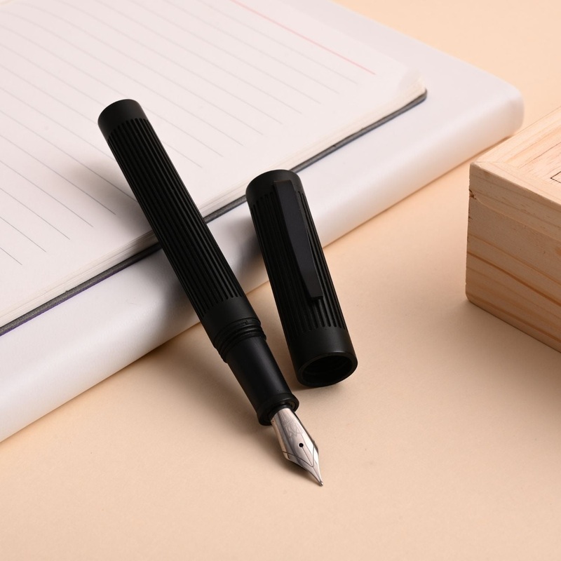 Lotus Corinthian Fountain Pen – Black BT Medium