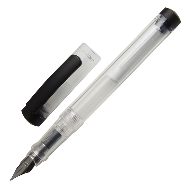 Penlux Junior Fountain Pen – Clear Black Fine