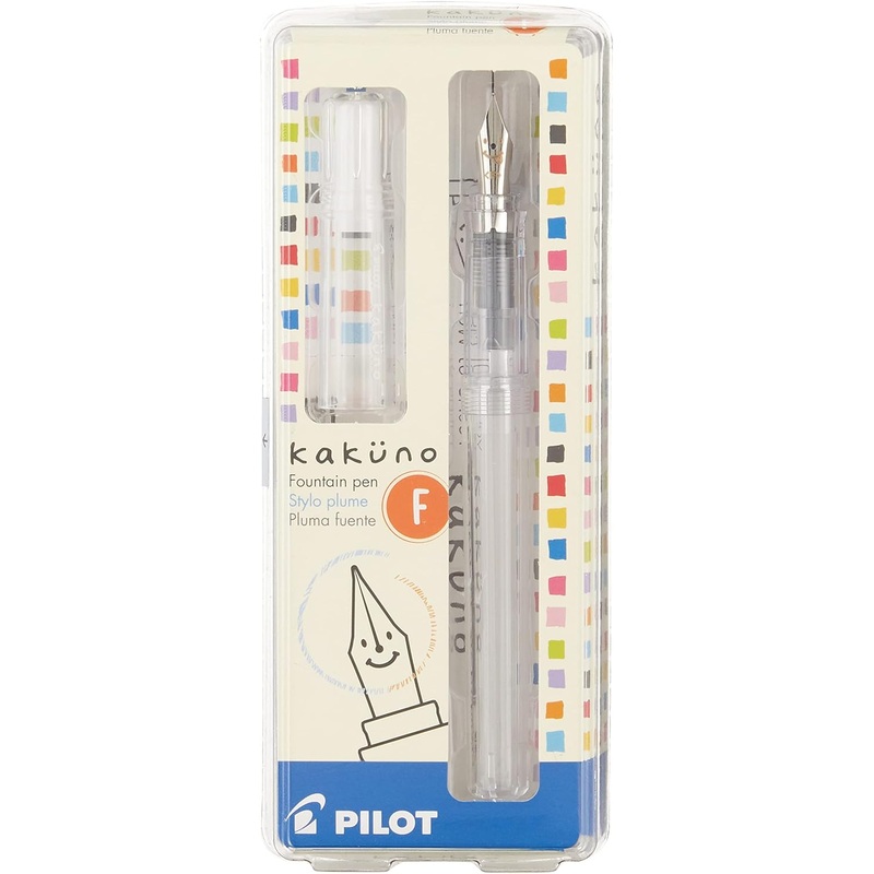 Pilot Kakuno Fountain Pen, Clear Extra Fine