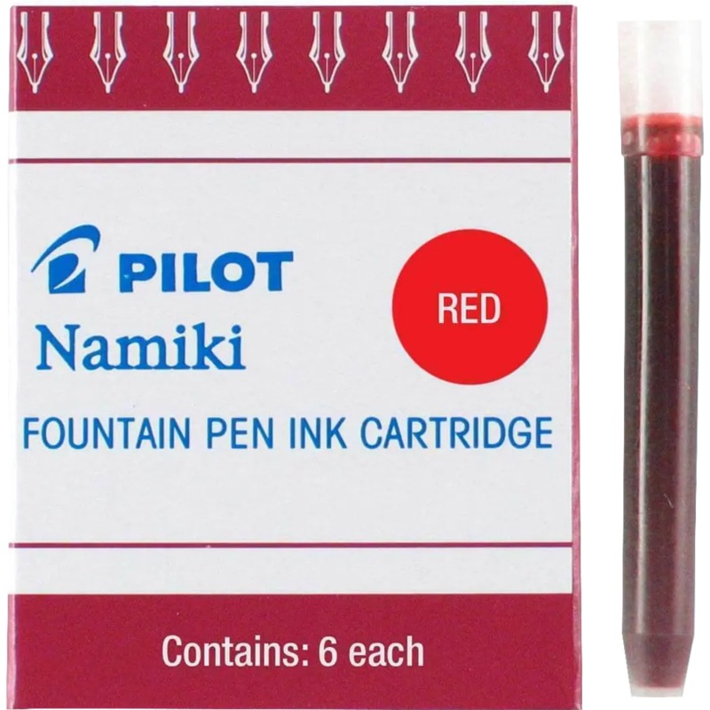 Pilot Fountain Pen Ink Cartridges – Red