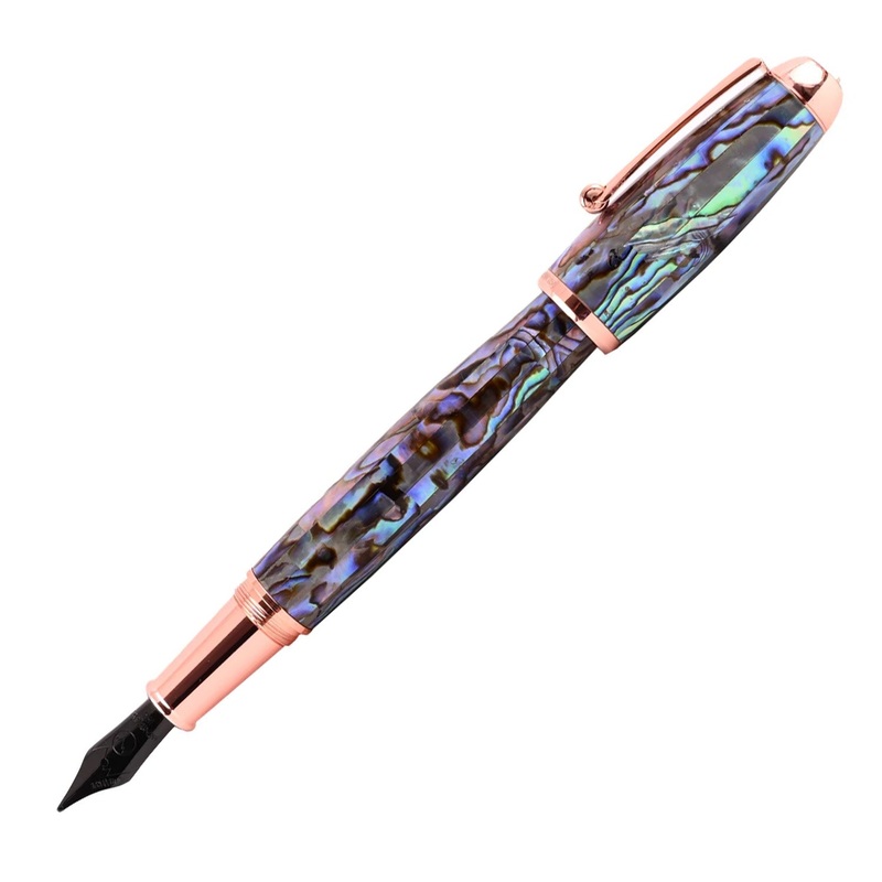 Monteverde Super Mega Abalone Fountain Pen – Rosegold (Limited Edition) Extra Fine