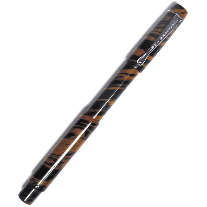 Noodlers Boston Safety Fountain Pen, Ebonite Chestnut, Z102 Nib – #13002A