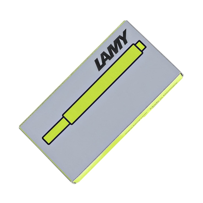 Lamy Fountain Ink Cartridges in Neon Lime – Pack of 5 – Limited Edition