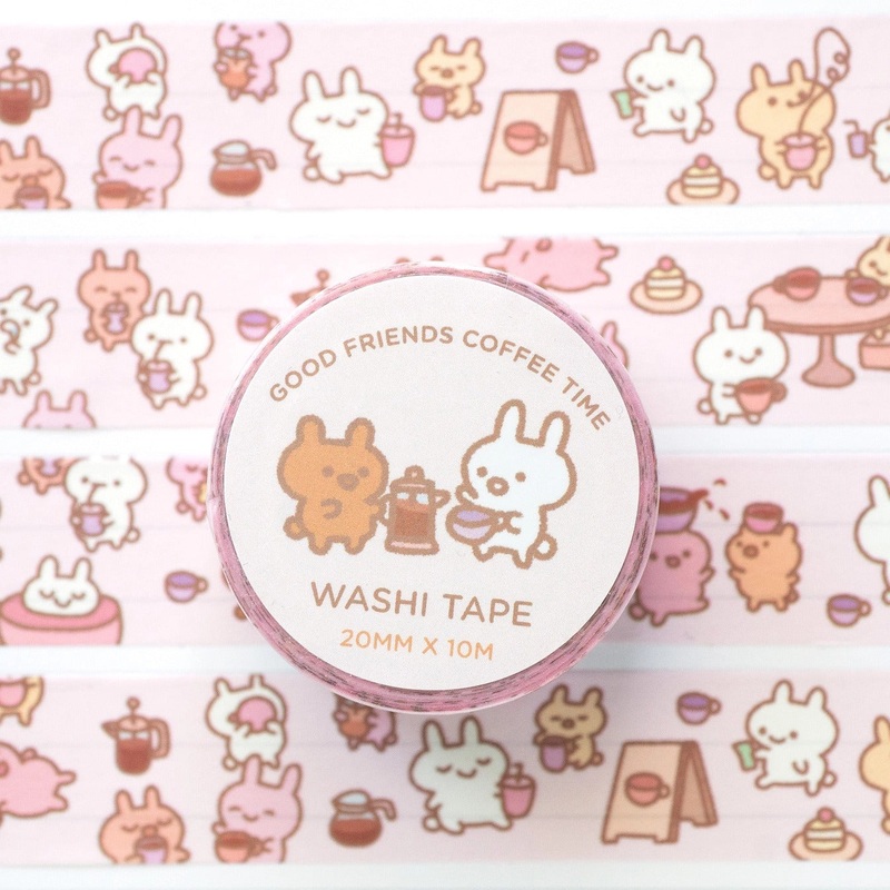 Robot Dance Battle – Good Friends Coffee Time Washi Tape