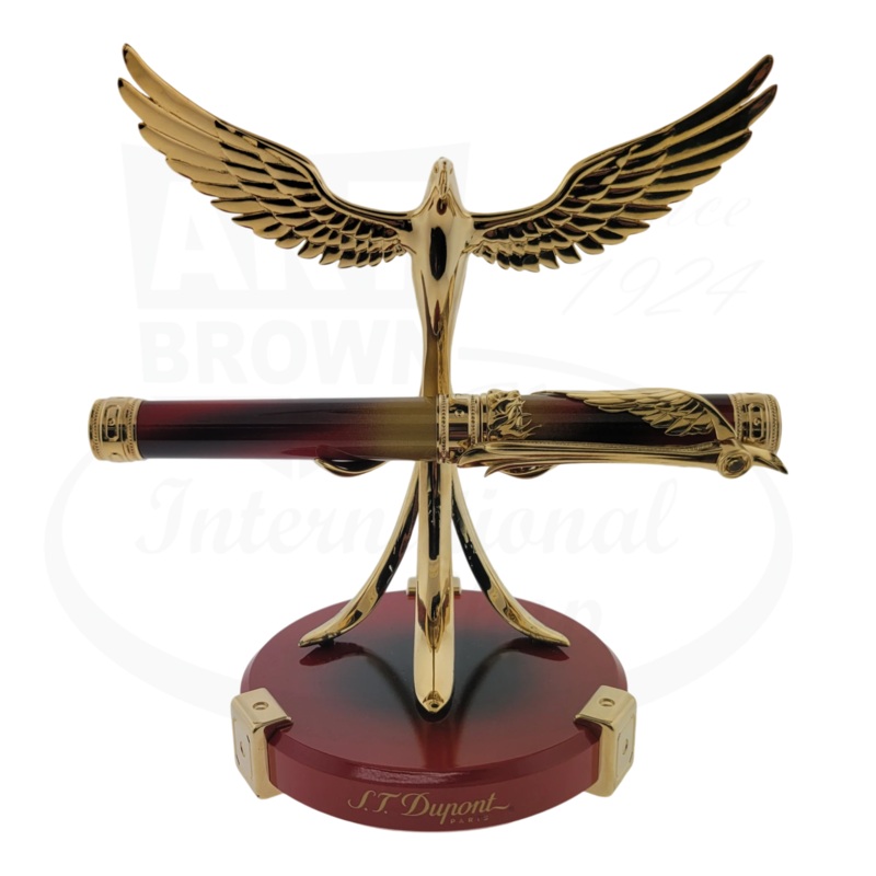 Vintage S.T. Dupont Limited Edition Neo-Classique Phoenix Renaissance Fountain Pen & Stand, 241035