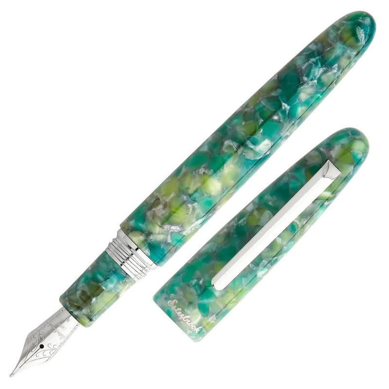 Esterbrook Estie Standard Fountain Pen, Sea Glass, Palladium Trim Fine