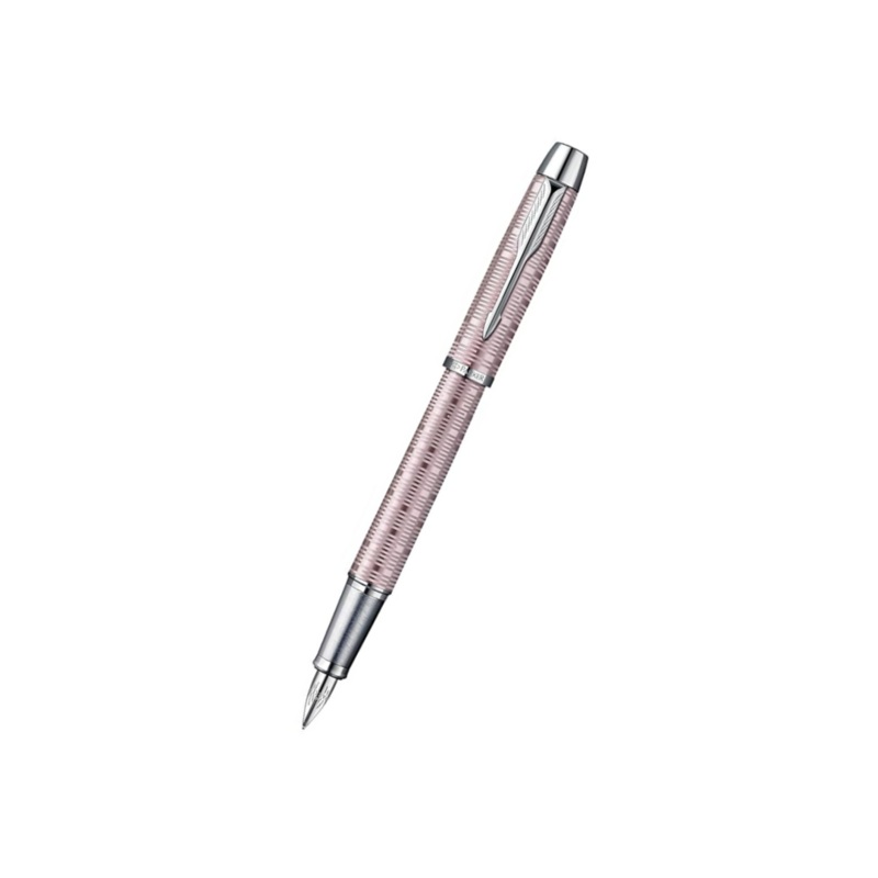 Parker IM Premium Fountain Pen – Pink Pearl with Chrome Trims