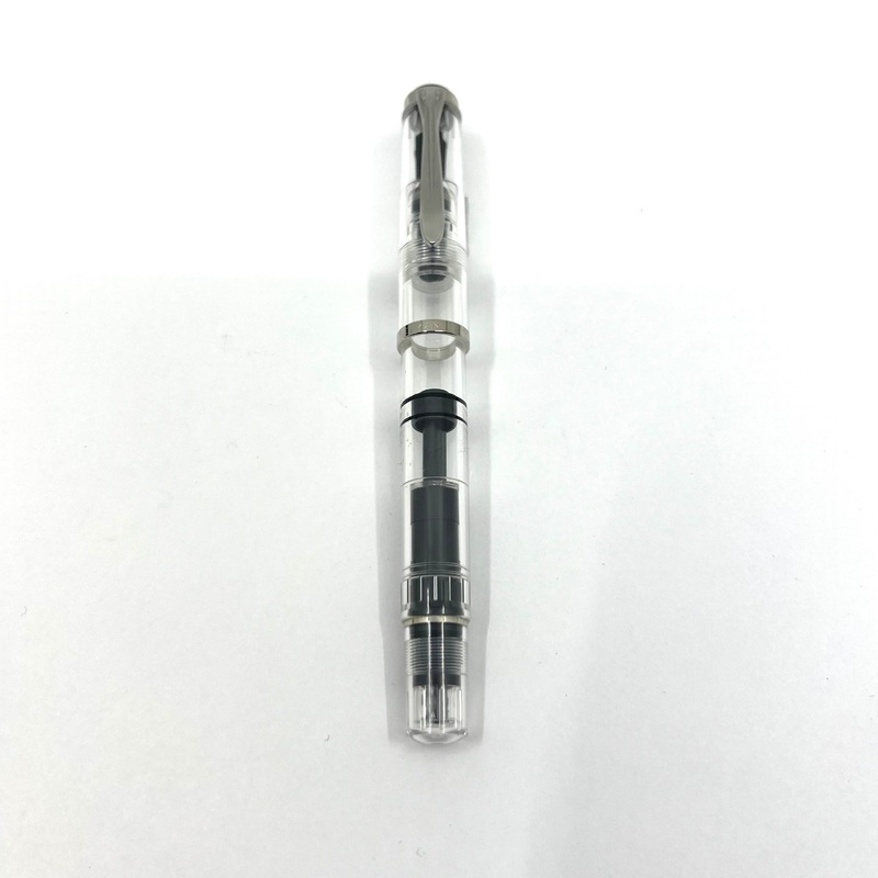 Pelikan M205 Clear Transparent Fountain Pen – Medium Stainless Steel Nib