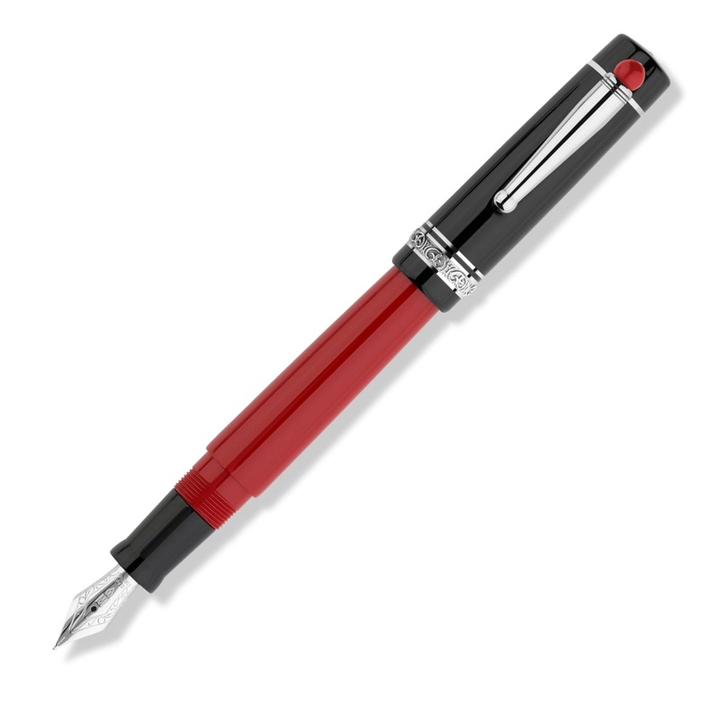 Delta WE Lucky Charm Fountain Pen, Smorfia Red & Black Fine