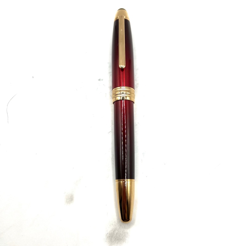 Montblanc Meisterstuck Solitaire Burgundy Lacquer Calligraphy LeGrand Fountain Pen – Flexible Extra Fine 18kt Gold Nib