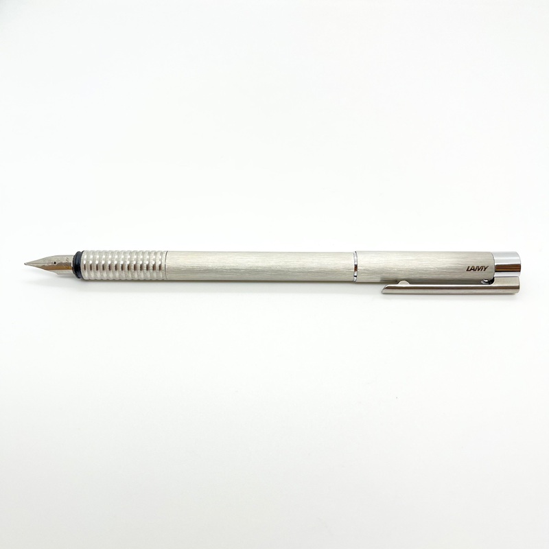 Lamy Logo Fountain Pen Brushed Stainless Steel