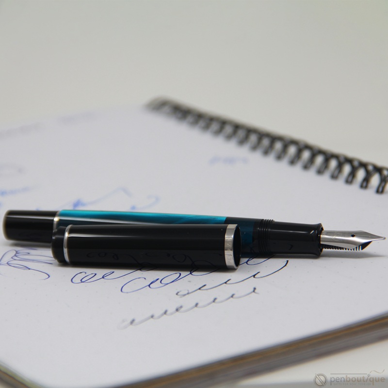 Pelikan Tradition Fountain Pen – M205 Blue Marbled Extra-Fine