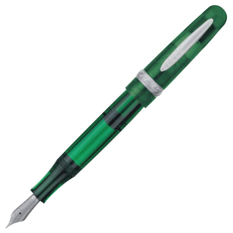 Stipula Etruria Limited Edition Rainbow Fountain Pen, Clear Green Fine