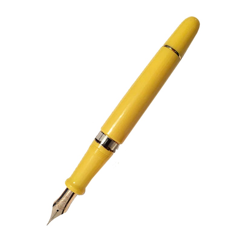 Aurora 88 Anniversary Yellow Fountain Pen With Flex Nib Flex