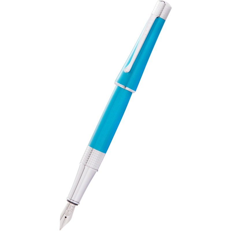 Cross Beverly Fountain Pen – Translucent Teal – Medium