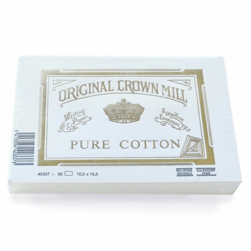 Crown Mill Pure Cotton Note Cards 50pk | Original Crown Mill