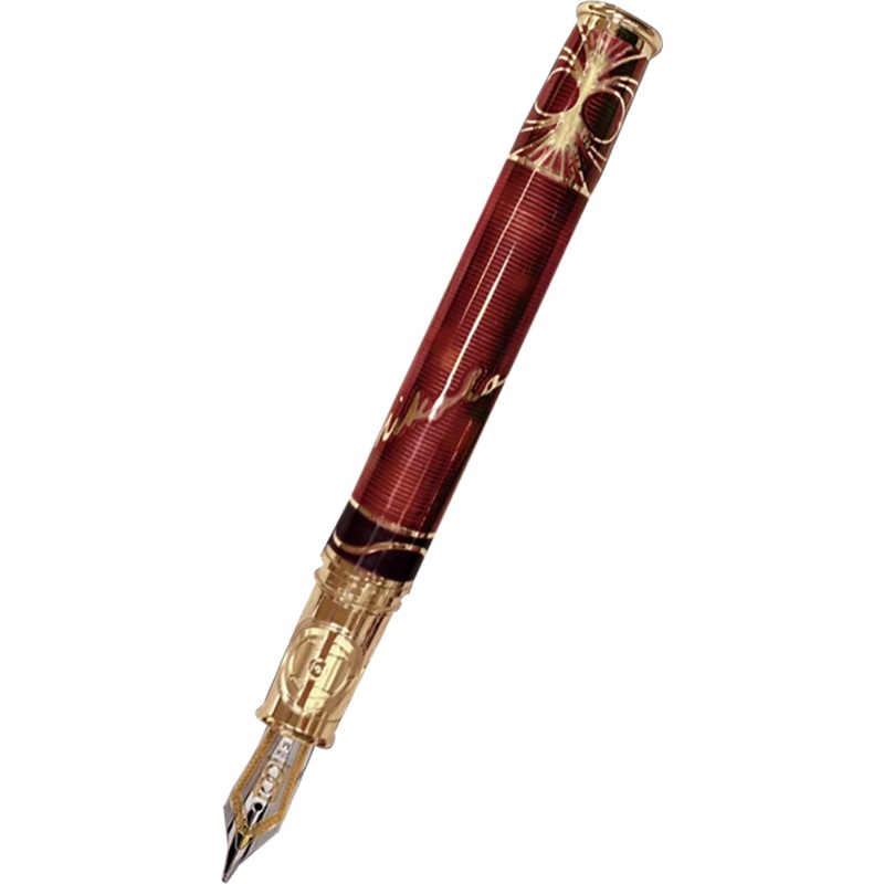 David Oscarson Tesla Fountain Pen – Translucent Orange Fine