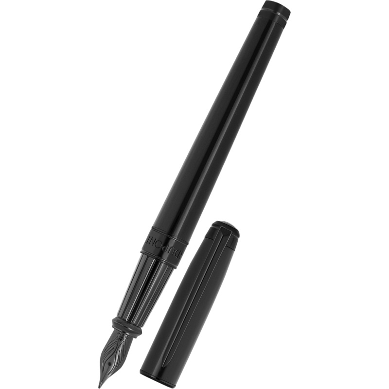 S T Dupont Line D Fountain Pen – Eternity – Silky Black (Large)