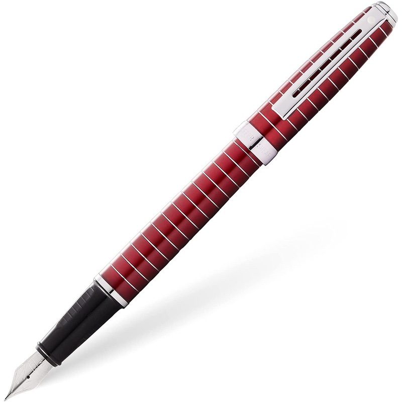 Sheaffer Prelude Fountain Pen, Merlot Lacquer & Chrome Fine