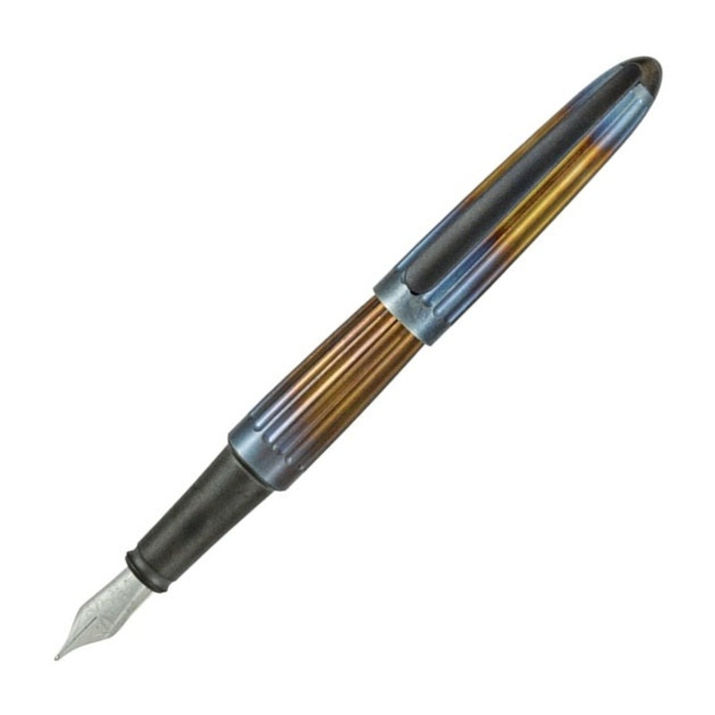 Diplomat Aero Fountain Pen, Torched Flame Fine
