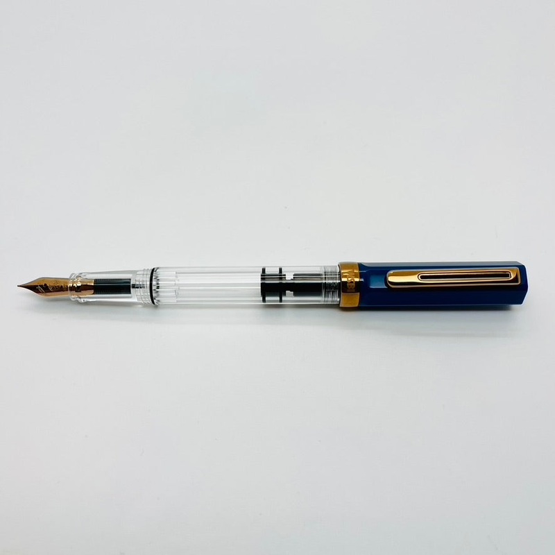 TWSBI ECO Fountain Pen Indigo Blue Bronze Trim Medium