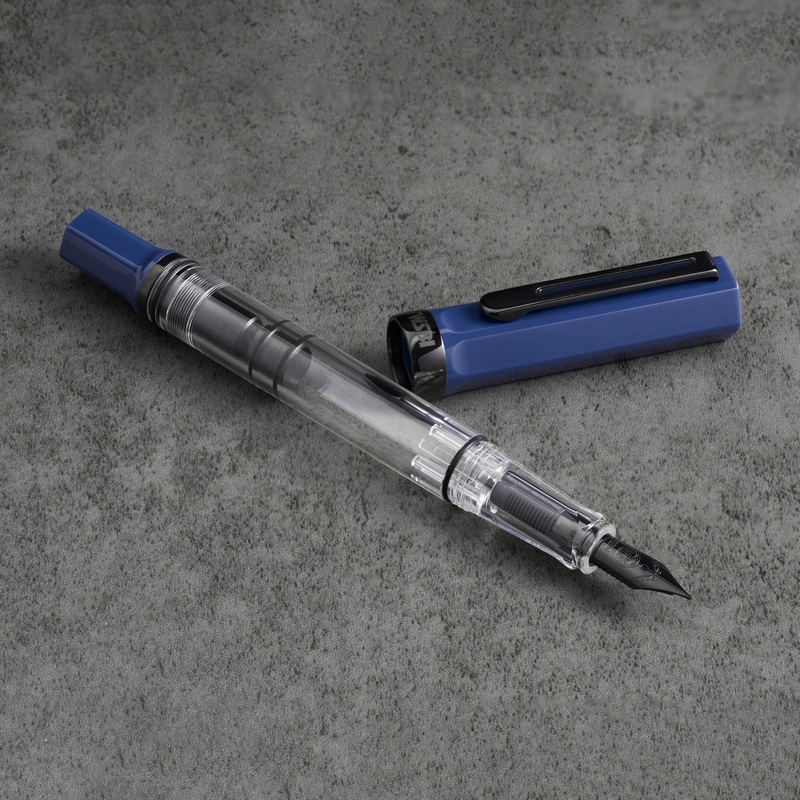 TWSBI ECO Fountain Pen  – Slate Blue with Onyx Trim Extra Fine