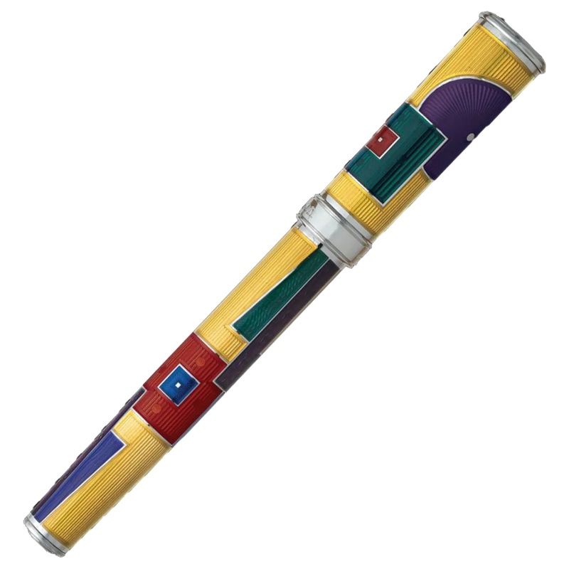 David Oscarson American Art Deco Citrine Pen Fountain Pen Fine