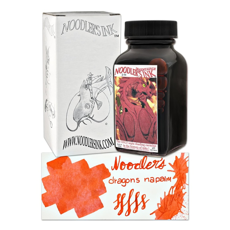 Noodler’s Dragon Napalm Red Fountain Pen Ink 4.5oz