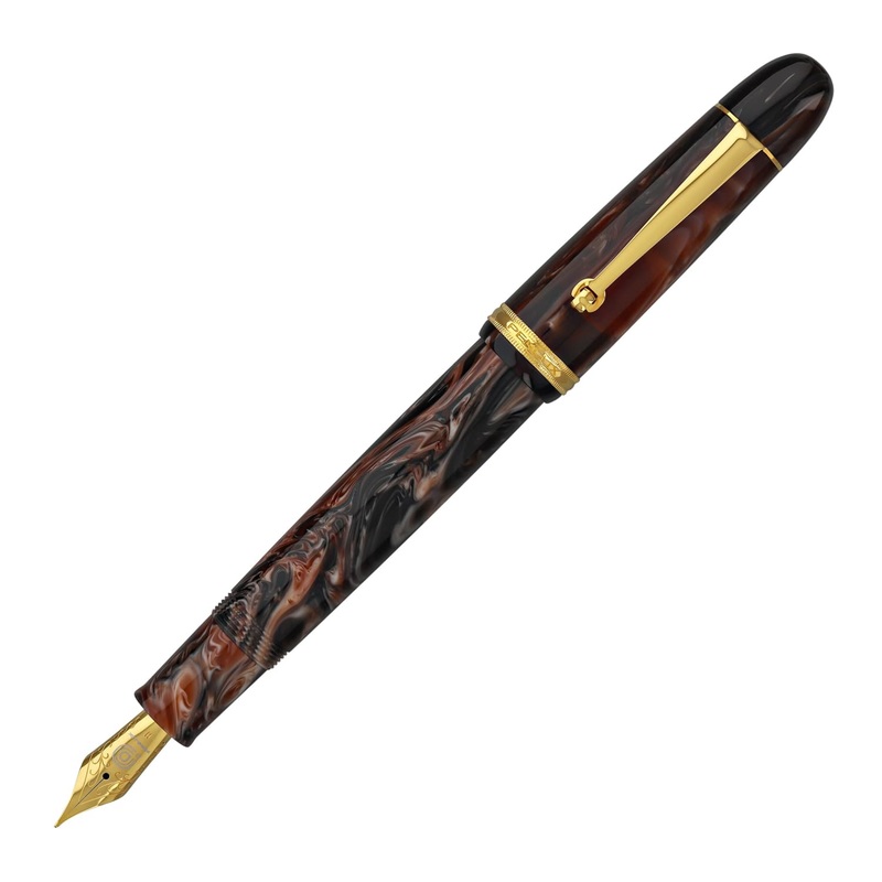 Penlux Masterpiece Grande Fountain Pen in Marble Wave Medium